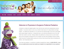 Tablet Screenshot of preferredpediatrics.pandsclinic.com